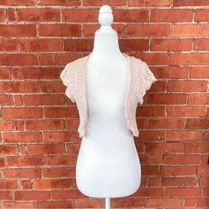 Y2K knit cropped shrug